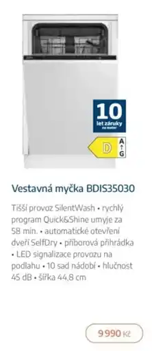Jamall Vestavná myčka bdis35030 nabídka