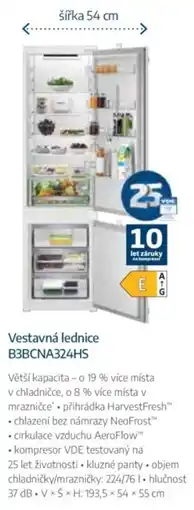 Jamall Bosch vestavná lednice b3bcna324hs nabídka