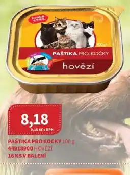Kubík potraviny Paštika pro kočky hovězí nabídka