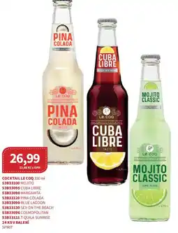 Kubík potraviny Le Coq cocktail nabídka