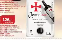 Kubík potraviny Templářské víno bag nabídka