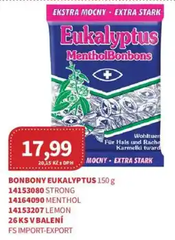 Kubík potraviny Eukalyptus MentholBonbons nabídka