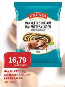 Kubík potraviny Dr. Ensa mák mletý s cukrem nabídka