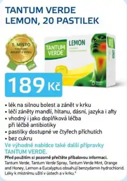 Lékárna AGEL Tantum Verde Lemon nabídka