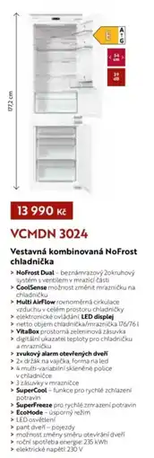Jamall Vestavná kombinovaná NoFrost chladnička nabídka