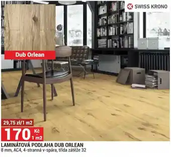 Swiss Krono laminátová podlaha dub orlean