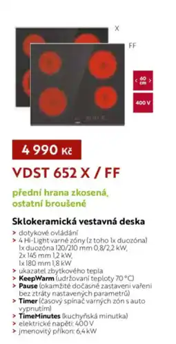 Jamall Sklokeramická vestavná deska VDST 652 X / FF nabídka