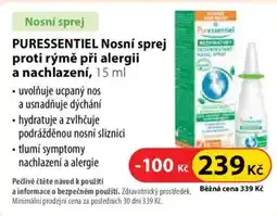 Dr. Max Puresentiel nosní sprej proti rýmě při alergii a nachlazení nabídka
