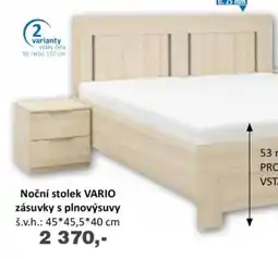 Jamall Noční stolek vario zásuvky s plnovýsuvy nabídka