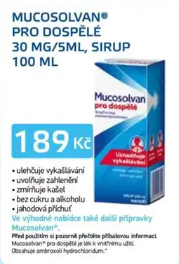 Lékárna AGEL Mucosolvan pro dospělé nabídka