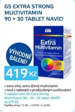 Lékárna AGEL Gs extra strong multivitamin nabídka
