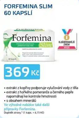 Lékárna AGEL Forfemina Slim nabídka
