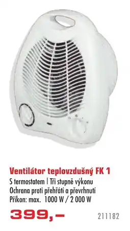 Uni Hobby Ventilátor teplovzdušný FK 1 nabídka