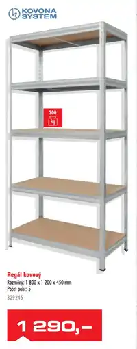 Uni Hobby Kovona System regál kovový nabídka