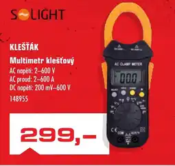 Uni Hobby Solight multimetr klešťový nabídka