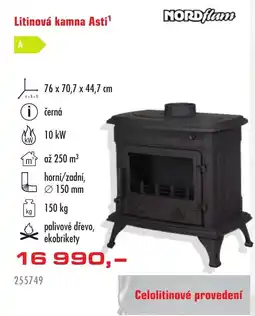 Uni Hobby Nordflam litinová kamna Asti nabídka