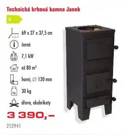 Uni Hobby Janek technická krbová kamna nabídka