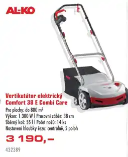 Uni Hobby Alko vertikutátor elektrický comfort 38 e combi care nabídka