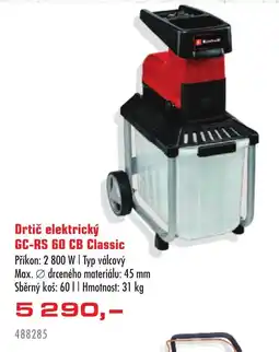 Uni Hobby Karcher Drtič elektrický GC-RS 60 CB Classic nabídka