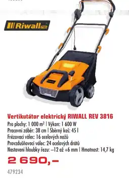 Uni Hobby Riwall vertikutátor elektrický rev 3816 nabídka
