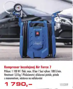 Uni Hobby schappack kompresor bezolejový air force 7 nabídka