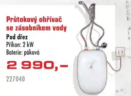 Uni Hobby Průtokový ohřívač se zásobníkem vody nabídka