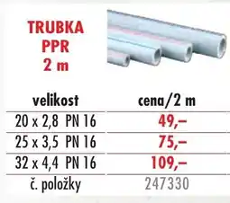 Uni Hobby Trubka PPR nabídka