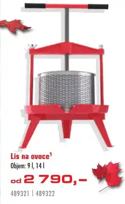 Uni Hobby Lis na ovoce nabídka
