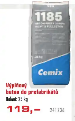 Uni Hobby Cemix výplňový beton do prefabrikátů nabídka