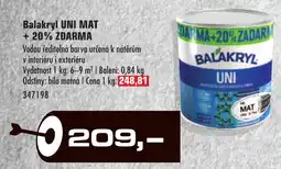 Uni Hobby Balakryl uni mat nabídka