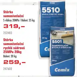 Uni Hobby Cemix stěrka samonivelační s vlákny 20MPa nabídka
