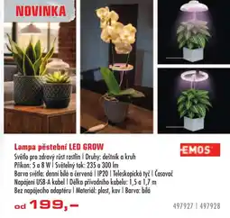 Uni Hobby Emos lampa pěstební led grow nabídka