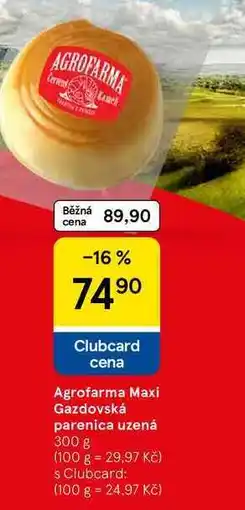 Tesco Agrofarma Maxi Gazdovská parenica uzená nabídka