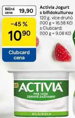 Tesco Activia Jogurt s bifidokulturou, 120 g, více druhů nabídka