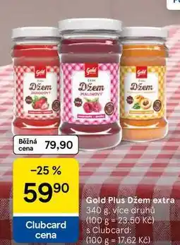 Tesco Gold Plus Džem extra, 340 g, více druhů nabídka