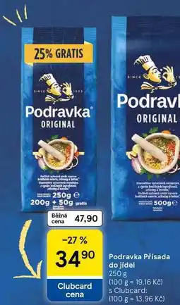 Tesco Podravka Přísada do jídel nabídka