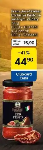 Tesco Franz Josef Kaiser Exclusive Pesto se sušenými rajčaty nabídka