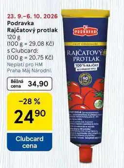 Tesco Podravka Rajčatový protlak nabídka