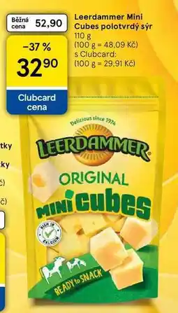 Tesco Leerdammer Mini Cubes polotvrdý sýr nabídka