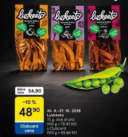 Tesco Luskeeto, 70 g, více druhů nabídka