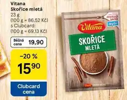 Tesco Vitana Skořice mletá nabídka