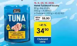Tesco Hamé Tuňákové kousky, 80 g, dva druhy nabídka