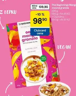 Tesco The Beginnings Mango ovesná granola nabídka
