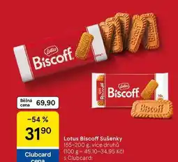 Tesco Lotus Biscoff Sušenky nabídka