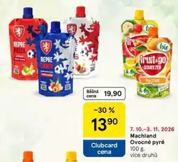 Tesco Machland Ovocné pyré nabídka