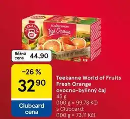 Tesco Teekanne World of Fruits Fresh Orange ovocno-bylinný čaj nabídka
