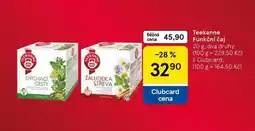 Tesco Teekanne Funkční čaj nabídka