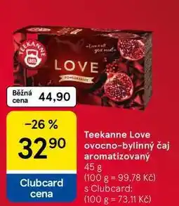Tesco Teekanne Love ovocno-bylinný čaj aromatizovaný nabídka