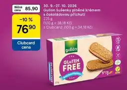 Tesco Gullón Sušenky plněné krémem s čokoládovou příchutí nabídka