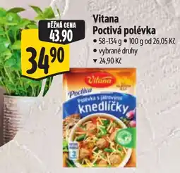 Albert Vitana Poctivá polévka nabídka